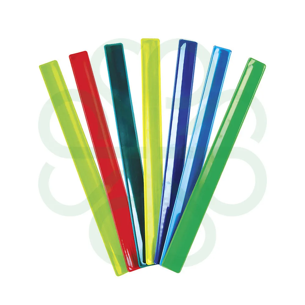 PVC Reflective Safety Slap Band Wristband CP1017