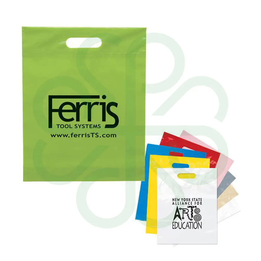 PE Plastic Poly Bag with Die Cut Handle CP1023