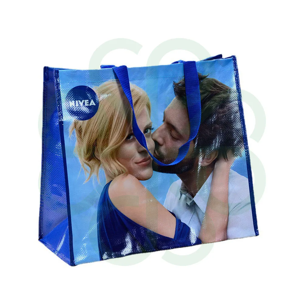 Glossy Laminated PP Woven Tote Bag CP1039