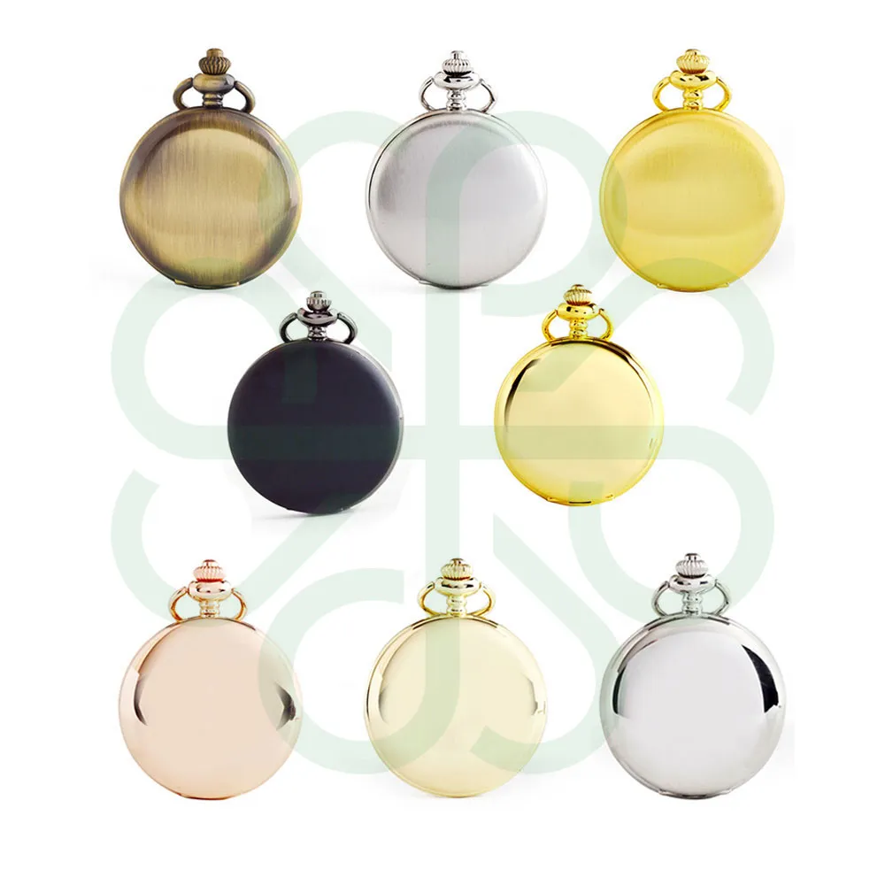 Gold or Silver Antique Pocket Watch w/ Chain CP1042