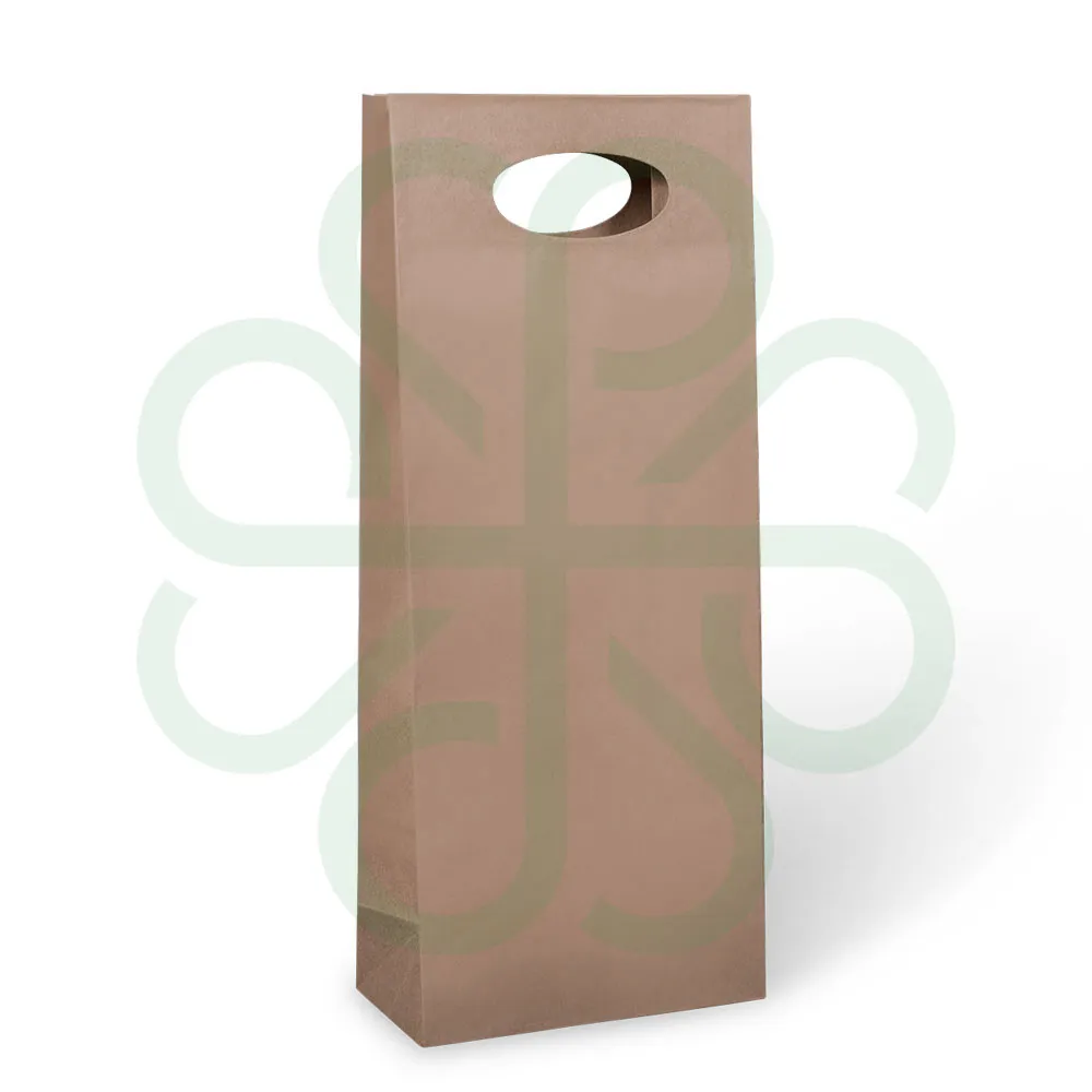 Natural Brown Kraft Paper Bag w/ Die Cut Handle CP1061 Natural Brown Kraft Paper Bag w/ Die Cut Handle CP1061